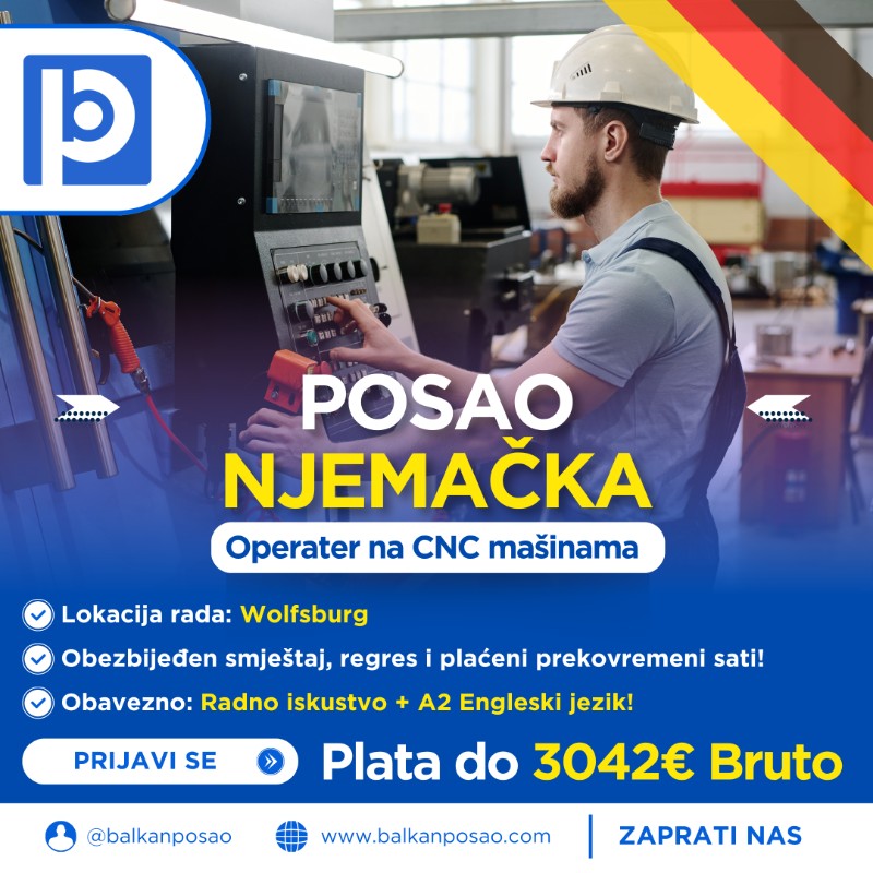 Operater na CNC mašinama