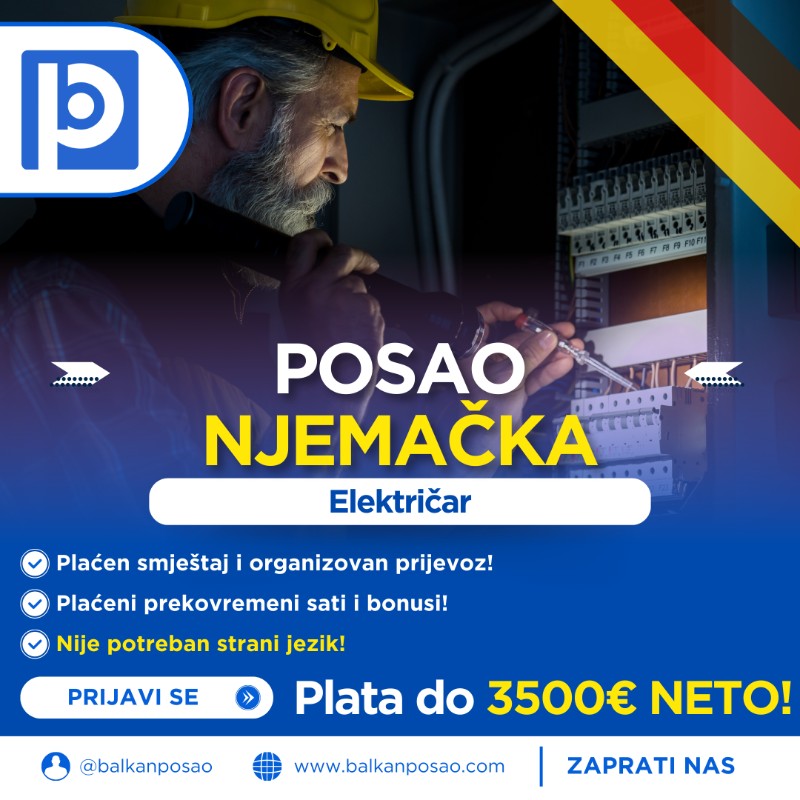 Električar / Instalater grijanja