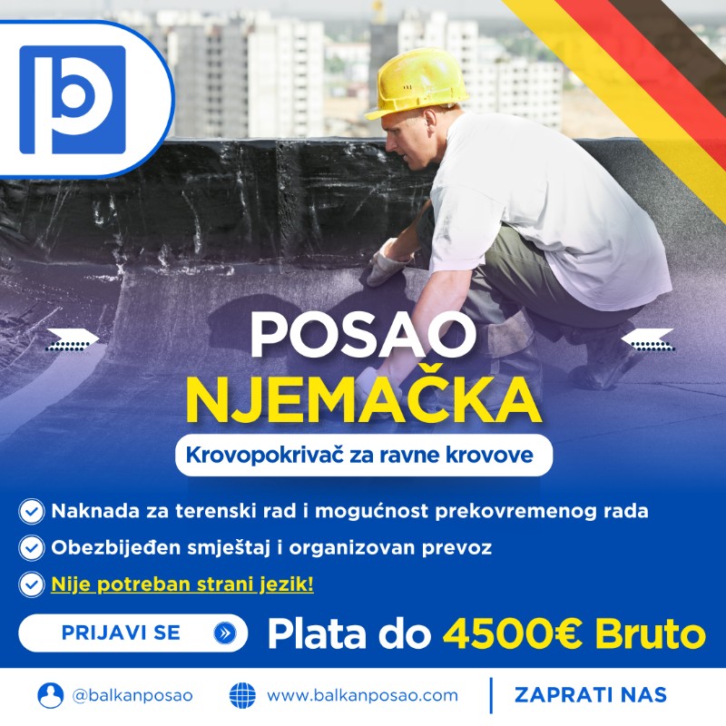 Krovopokrivač za ravne krovove