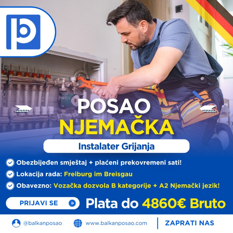 Instalater za grijanje i klimatizaciju