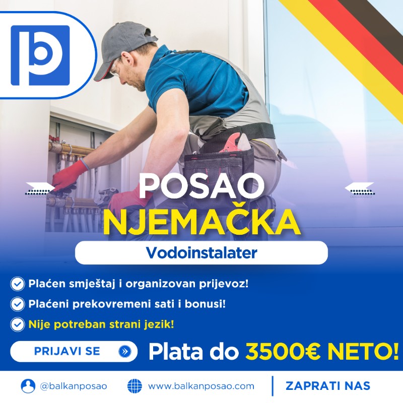 Vodoinstalater / Instalater grijanja