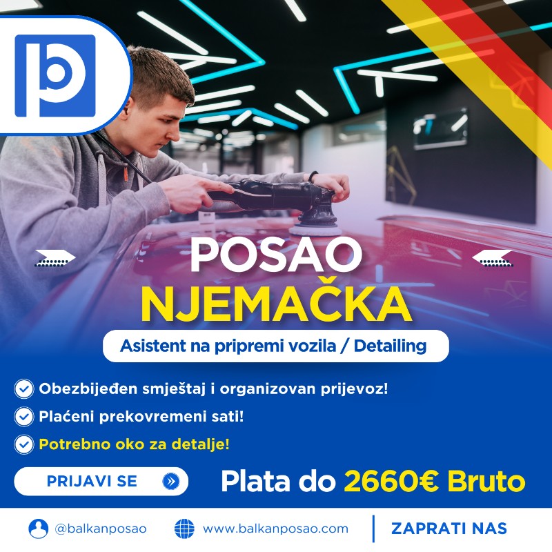 Asistent na pripremi vozila / Detailing