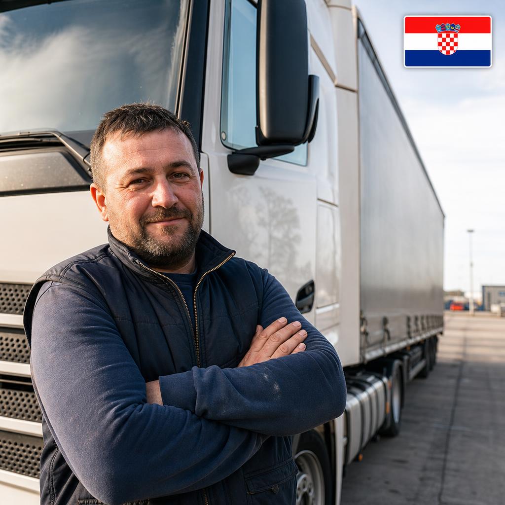 Truck Driver with Trailer