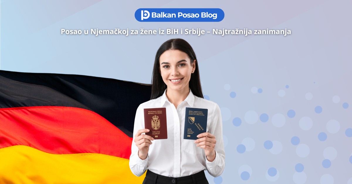 Posao u Njemačkoj za žene 2026 | Koja zanimanja su najtrazenija i kako aplicirati iz BiH i Srbije
