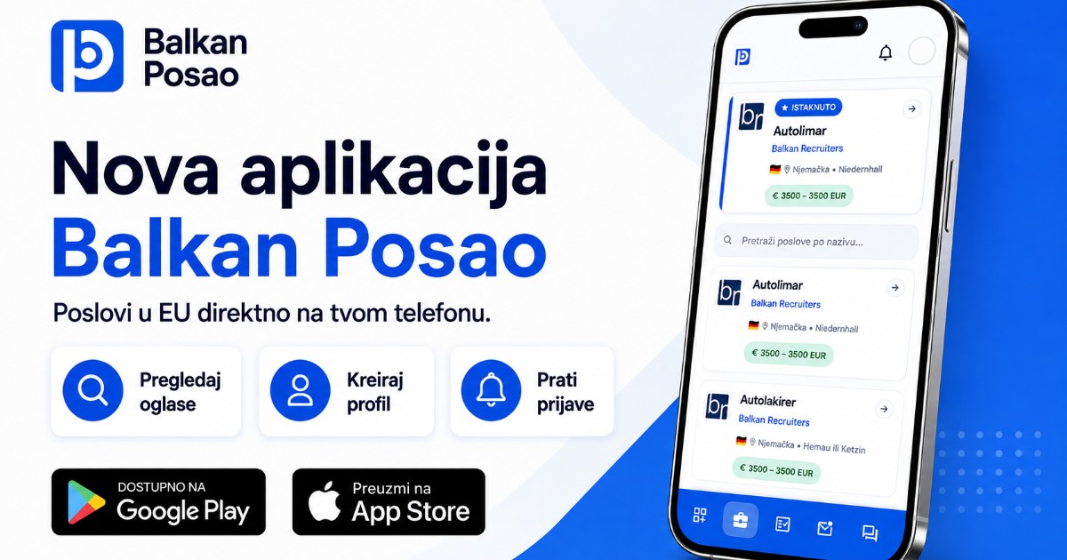 Najpoznatija agencija za zapošljavanje radnika sa Balkana sada ima vlastitu aplikaciju za kandidate