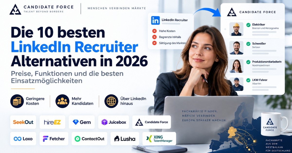 Die 10 besten LinkedIn Recruiter Alternativen 2026: Preise, Funktionen und Einsatzbereiche