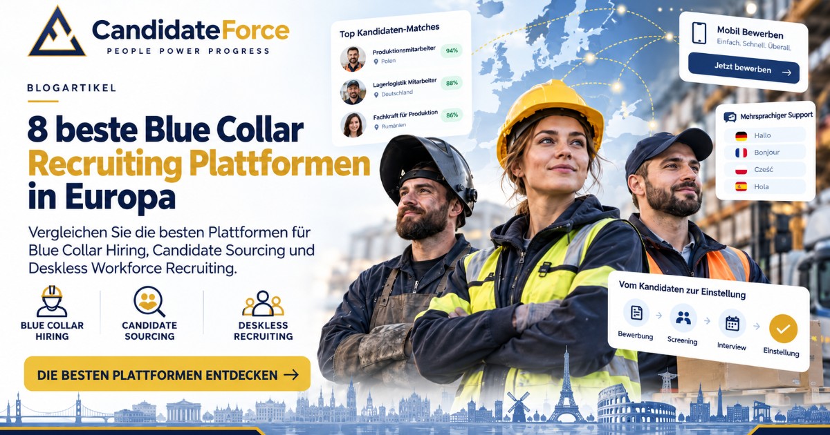 Die 8 besten Blue Collar Recruiting Plattformen in Europa 2026/2027