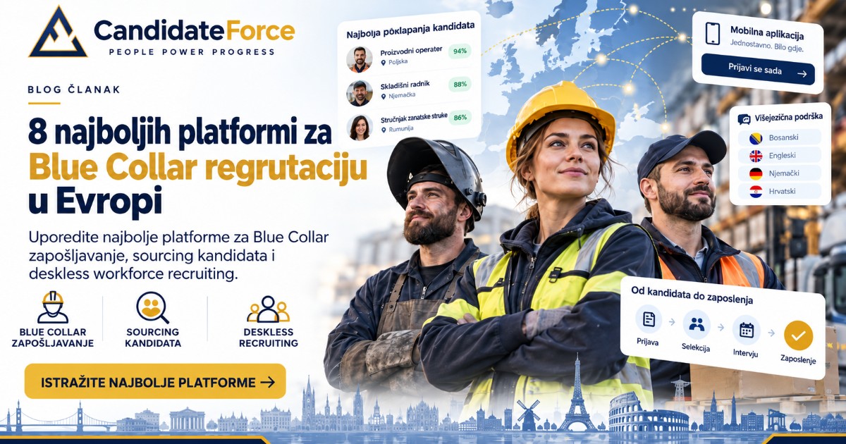 8 najboljih platformi za Blue Collar regrutaciju u Europi 2026/2027
