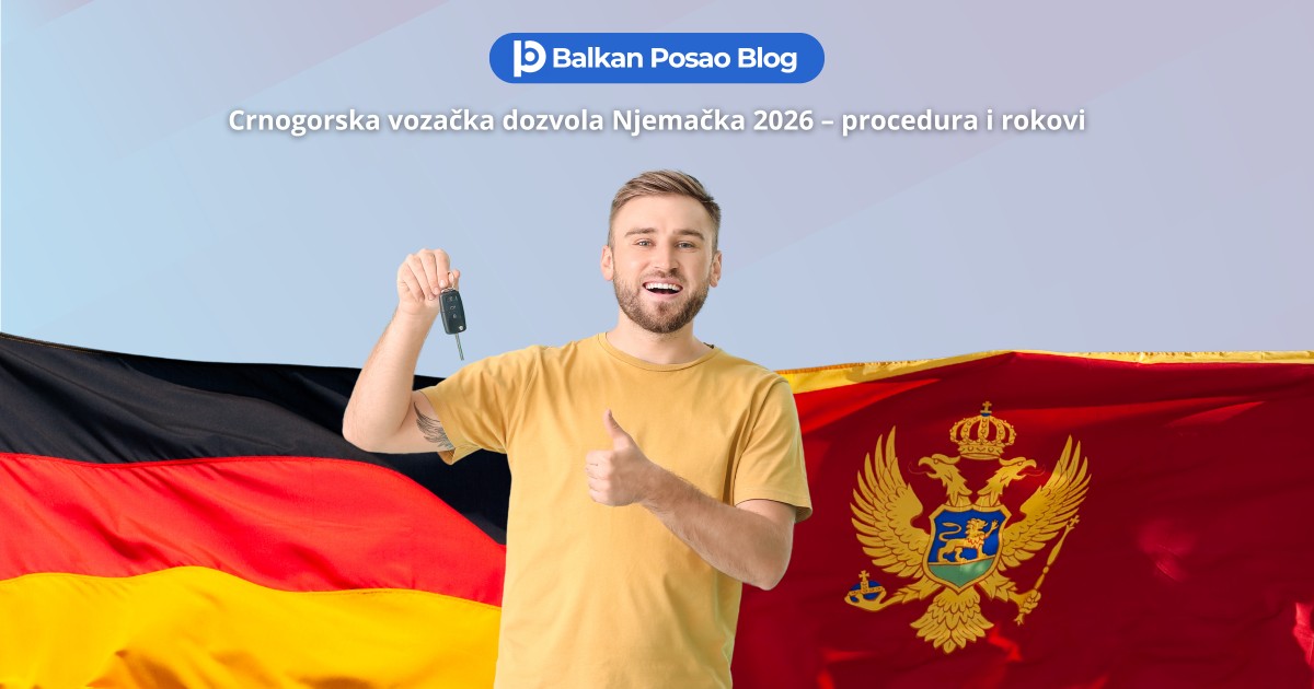 Crnogorska vozačka dozvola u Njemačkoj 2026: Nova procedura, rokovi i šta vozači trebaju znati prije polaska